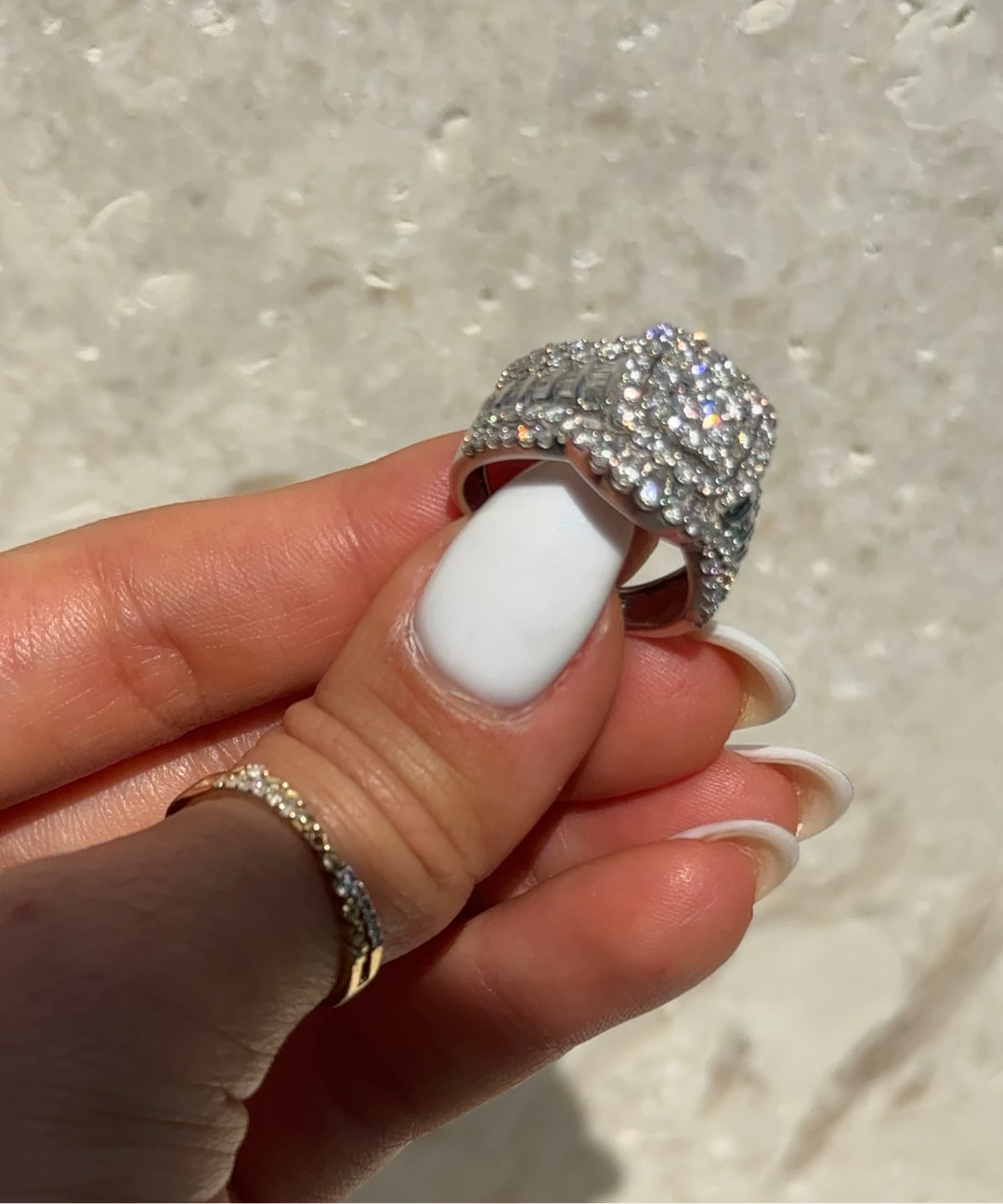 Ring in 18k white Gold Diamonds